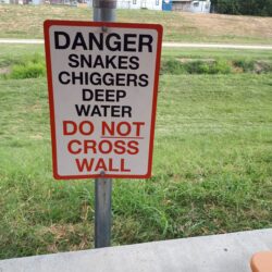 2017-09-25 Beware Snakes & Chiggers small